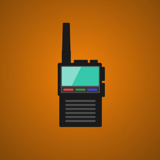 Illustration of walkie talkie